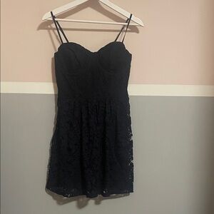 Abercrombie & Fitch Black Lace Mini Dress length 26”inches
